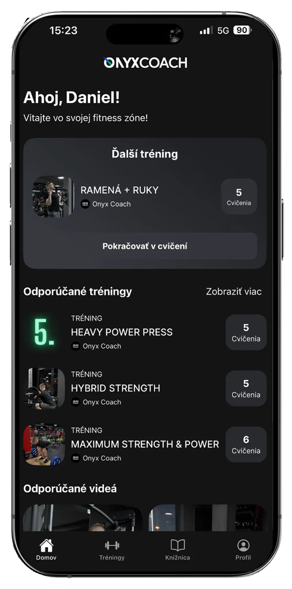 Mobilná tréningová aplikácia Human Weapon